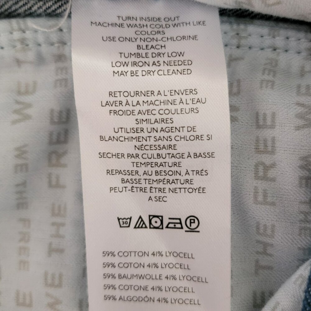 We The Free CRVY New Spin Trouser Jeans 32 Short Outerspace Dark Wash $148 NWT - Picture 11 of 12
